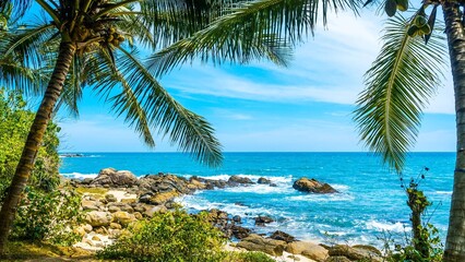 Fototapeta na wymiar Sandy Beaches of Sri Lanka 