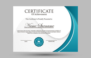 Obraz premium Vector certificate template