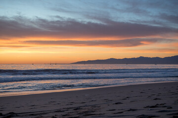 Fototapeta na wymiar SoCal Sunsets at Playa del Rey