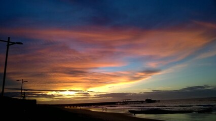 por do sol espelhado
