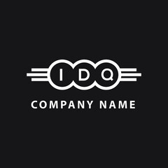 IDO letter logo design on black background. IDO  creative circle letter logo concept. IDO letter design.