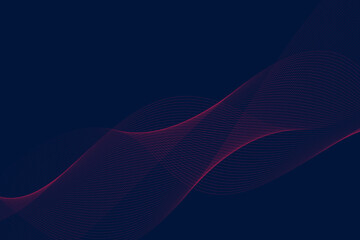 Vector wave lines flowing dynamic isolated on white background. Abstract background.