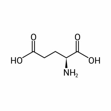 chemical structure of Glutamic acid (C5H9NO4)