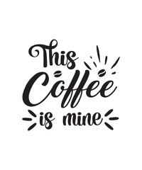 Naklejka premium Coffee Svg Design