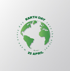Fototapeta premium earth day concept