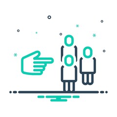 Fototapeta premium Mix icon for them