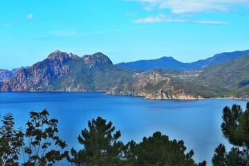 Corsica-view of the gulf of Porto