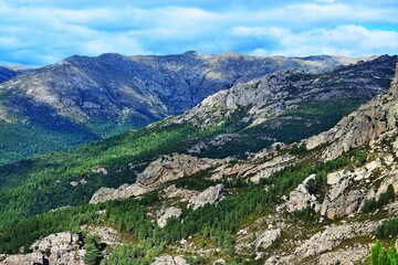 Fototapeta na wymiar Corsica-view by the inland