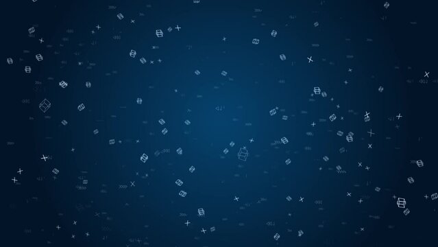 4K Abstract mathematical formulas are written and moved in the virtual space Loop Backgrounds. E learning Education Internet Technology Webinar Online Courses. 3D green screen