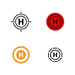 helicopter pad icon