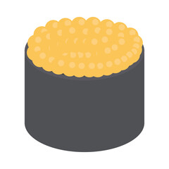 sushi with caviar