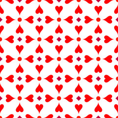 Naklejka na ściany i meble Hearts pattern