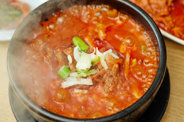 Kimchi stew, Korean spicy food