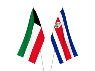 Kuwait and Republic of Costa Rica flags