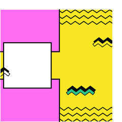 Colorful pattern with geometric shapes, memphis patterns. For advertising, invitations, presentations.