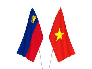 Vietnam and Liechtenstein flags
