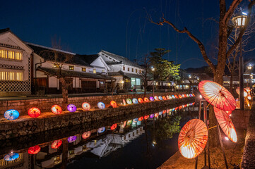 岡山県、倉敷美観地区・伝統的な街並み