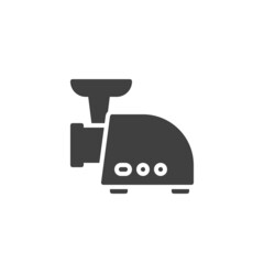 Meat grinder vector icon