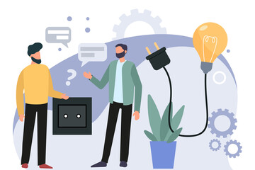 Business concept.Business Idea.Team Work.Vector Illustration