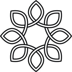 Logo template with celtic knots