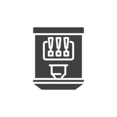 Ice cream machine vector icon