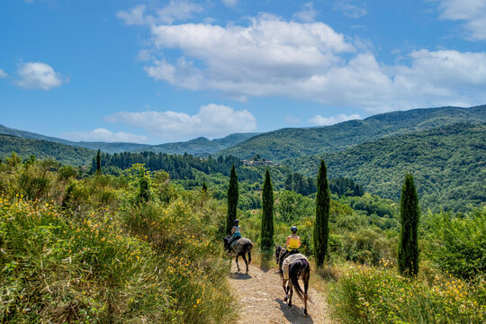 Zu Pferde in der Toscana