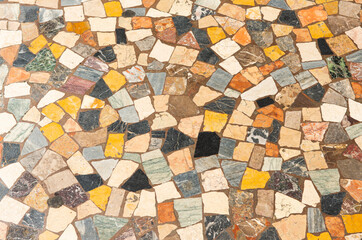 background of mosaic close up