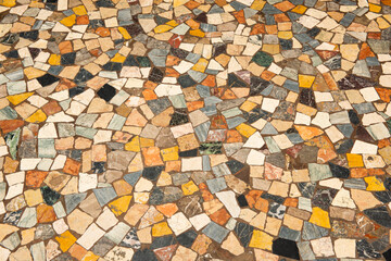 background of mosaic close up