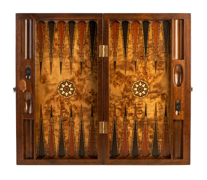 backgammon wooden table board game from Syria
