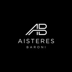 simple and modern logo AB design template