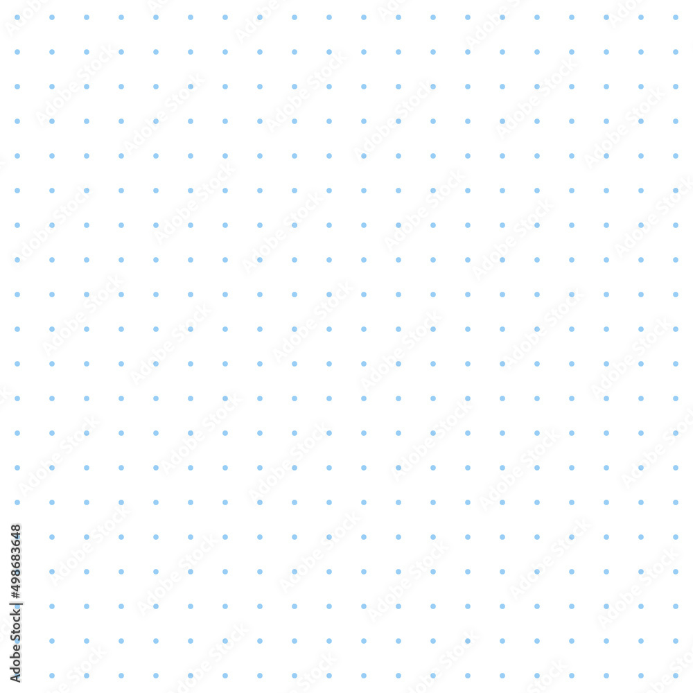 Poster dotted grid seamless pattern for bullet journal. black point texture. blue dot grid for notebook pap
