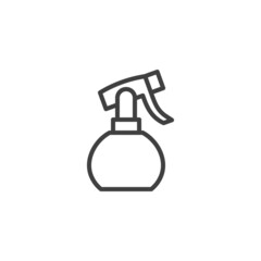 Water bottle spray line icon