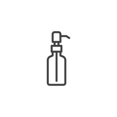 Lotion dispenser line icon