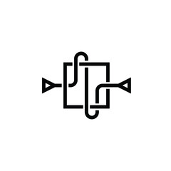 symbol or logo from input output flowchart