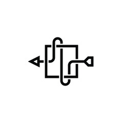 symbol or logo from input output flowchart