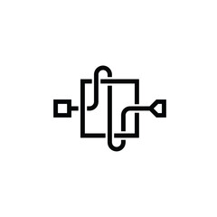 symbol or logo from input output flowchart