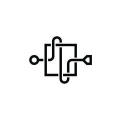 symbol or logo from input output flowchart