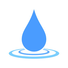 Water drop logo template