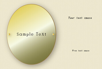 フレーム素材　クロス模様とエレガントなプレート