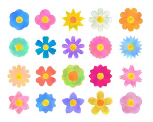  花アイコンイラストセット