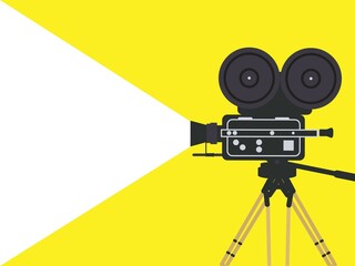 映画の背景テンプレートイラスト