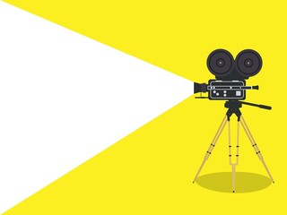 
映画の背景テンプレートイラスト