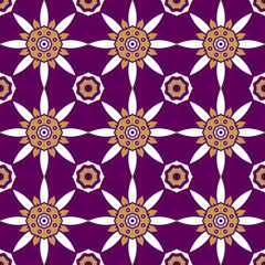 Seamless portugal or spain azulejo tile