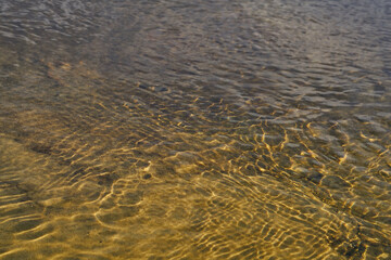 river water closeup sand reflection texture