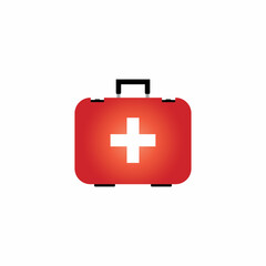 First aid icon on white background