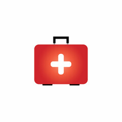 First aid icon on white background