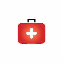 Obraz premium First aid icon on white background