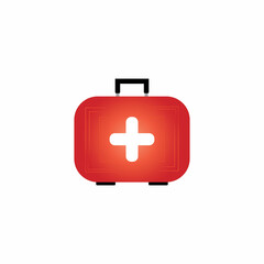 First aid icon on white background