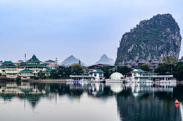 Fototapeta premium Scenery of Xiangshan Scenic Spot in Guilin, Guangxi, China