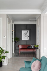 hallway, modern apartment